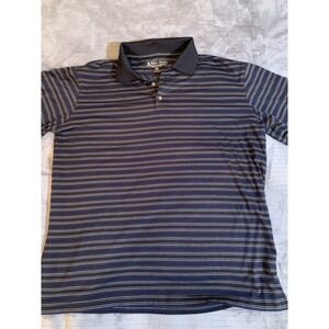Pebble Beach Men's Performance‎ Polo Shirt, Charcoal Black  Size XL